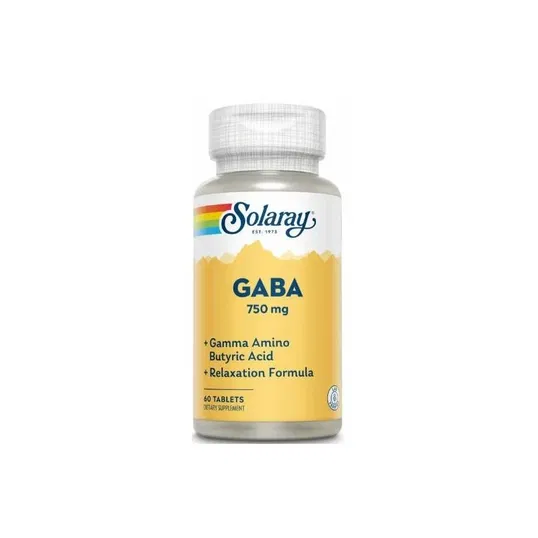 GABA 750mg 60tb - Solaray - Secom