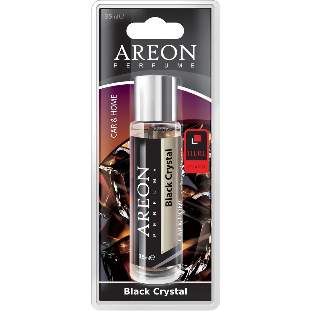 Odorizant auto Areon Perfume, Black Crystal, blister, 35ml