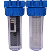 Filtru de apa, carbune activ + sita, 10 cu 1/2 in linie