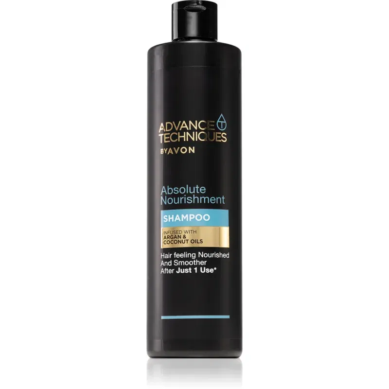 Avon Advance Techniques Absolute Nourishment Șampon nutritiv cu ulei de argan marocan pentru toate tipurile de păr 400 ml