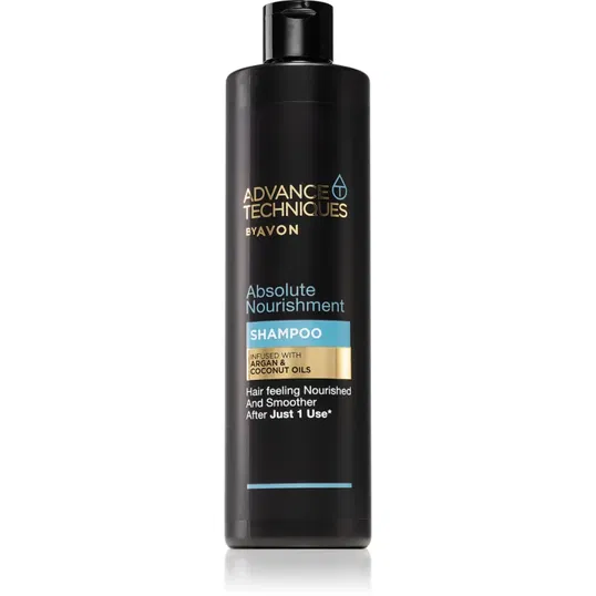 Avon Advance Techniques Absolute Nourishment Șampon nutritiv cu ulei de argan marocan pentru toate tipurile de păr 400 ml