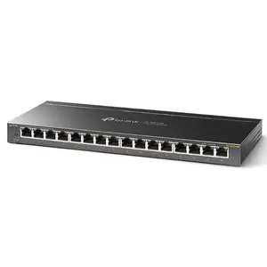 Switch TP-LINK TL-SG116E, Gigabit, 16 Porturi (Negru)