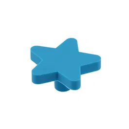 Maner Star, zamac si cauciuc, albastru