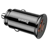 Incarcator Auto Baseus CCALL-YS01, 1 x USB, 1 x Type-C, 30W (Negru)