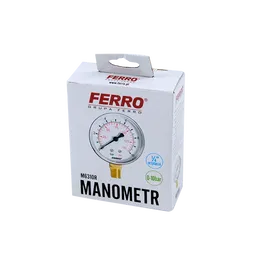 Manometru radial Ferro M6310R, 63 mm, 1/4, 0-10 bar