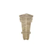 Set colt interior plinta parchet Korner Evo 70, stejar Husky, PVC, 70 x 20.7 mm, 2 bucati/set