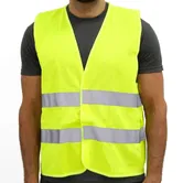 Vesta reflectorizanta, poliester, galben-neon, marimea L