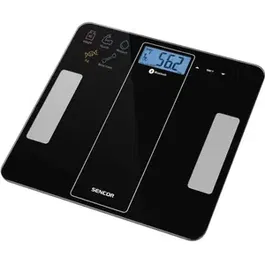 Cantar corporal Sencor SBS 8000BK, 12 utilizatori, 180 kg, Bluetooth (Negru)