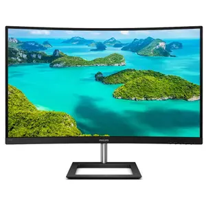 Monitor VA LED Philips 31.5" 325E1C/00, QHD (2560 x 1440), VGA, HDMI, DisplayPort, Ecran Curbat, 75 Hz (Negru)