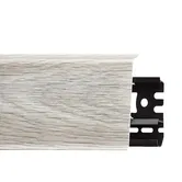 Plinta parchet cu canal cablu, PVC, stejar caucasian, INDO 70, 2500 mm