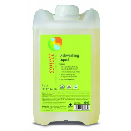 Detergent ecologic pt. spalat vase – lamaie, 5L - Sonett