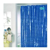 Perdea de dus cu buline MSV, PVC, albastru 180 x 200 cm