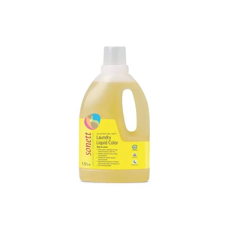 Detergent ecologic lichid pt. rufe colorate 1.5L - Sonett