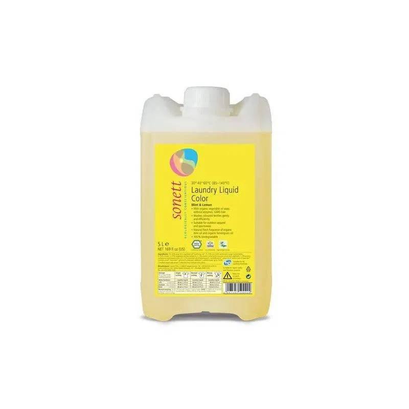 Detergent ecologic lichid pt. rufe colorate 5L - Sonett