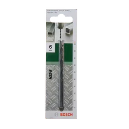 Burghiu Bosch HSS-R DIN 338, mandrina standard, pentru metal, 6 mm