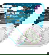 Suzete fosforescente Ultra Air SCF376/19 pentru 0-6 luni Roz/Verde, 2 bucati, Philips Avent