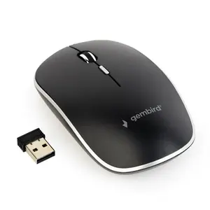 Mouse Wireless Gembird MUSW-4B-01, 1600 DPI (Negru)