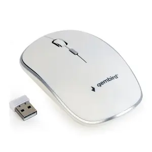 Mouse Wireless Gembird MUSW-4B-01-W, 1600 DPI (Alb)