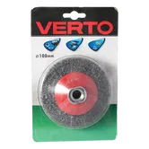 Perie conica, pentru polizor unghiular, Verto 62H112, diametru 100 mm