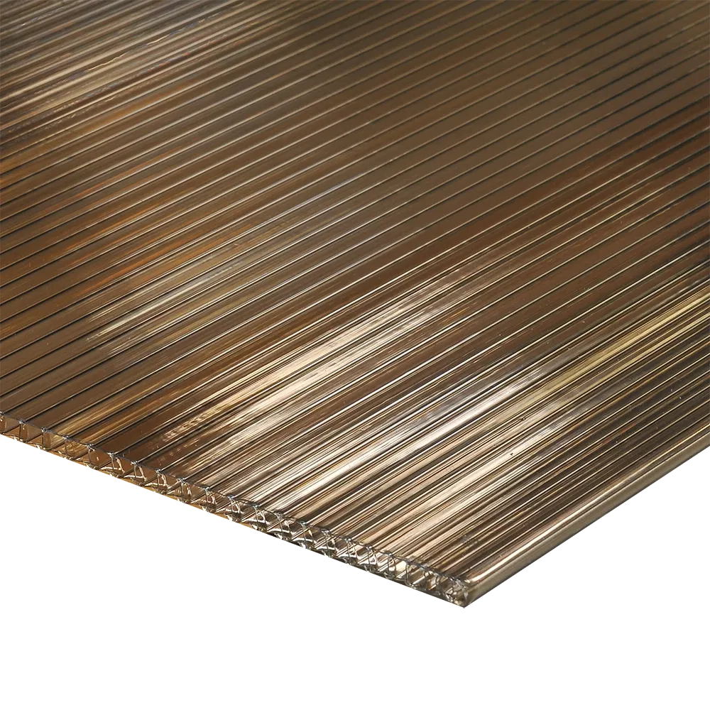 Policarbonat celular Carboplak, bronze, 3 m x 2,1 m, grosime 6 mm