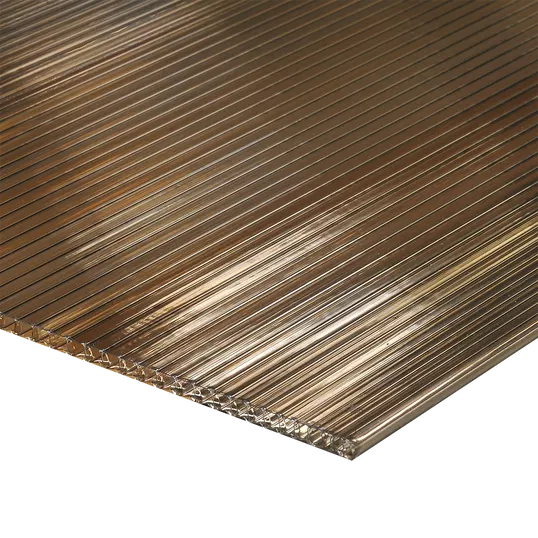 Policarbonat celular Carboplak, bronze, 3 m x 2,1 m, grosime 6 mm