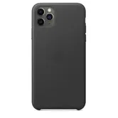 Protectie Spate Apple mx0e2zm/a pentru Apple iPhone 11 Pro Max, Piele naturala (Negru)