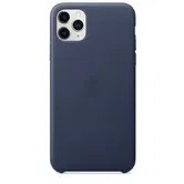 Protectie Spate Apple mx0g2zm/a pentru Apple iPhone 11 Pro Max, Piele naturala (Albastru)