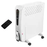 Radiator electric cu convectie Zass ZCR 02, 2000W, 3 trepte, panou digital LED, telecomanda, temporizator (Alb)