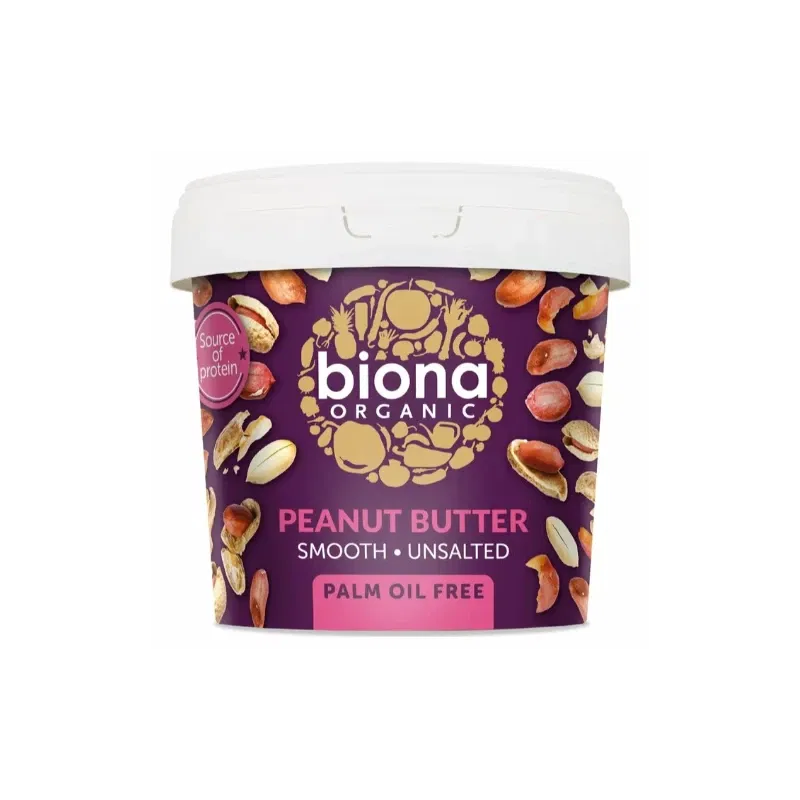 Unt de arahide smooth fara sare eco-bio 1kg - Biona