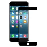Folie Protectie Sticla Temperata Eiger 3D Edge to Edge EGSP00124 pentru iPhone 8 / 7 / 6 (Transparent/Negru)