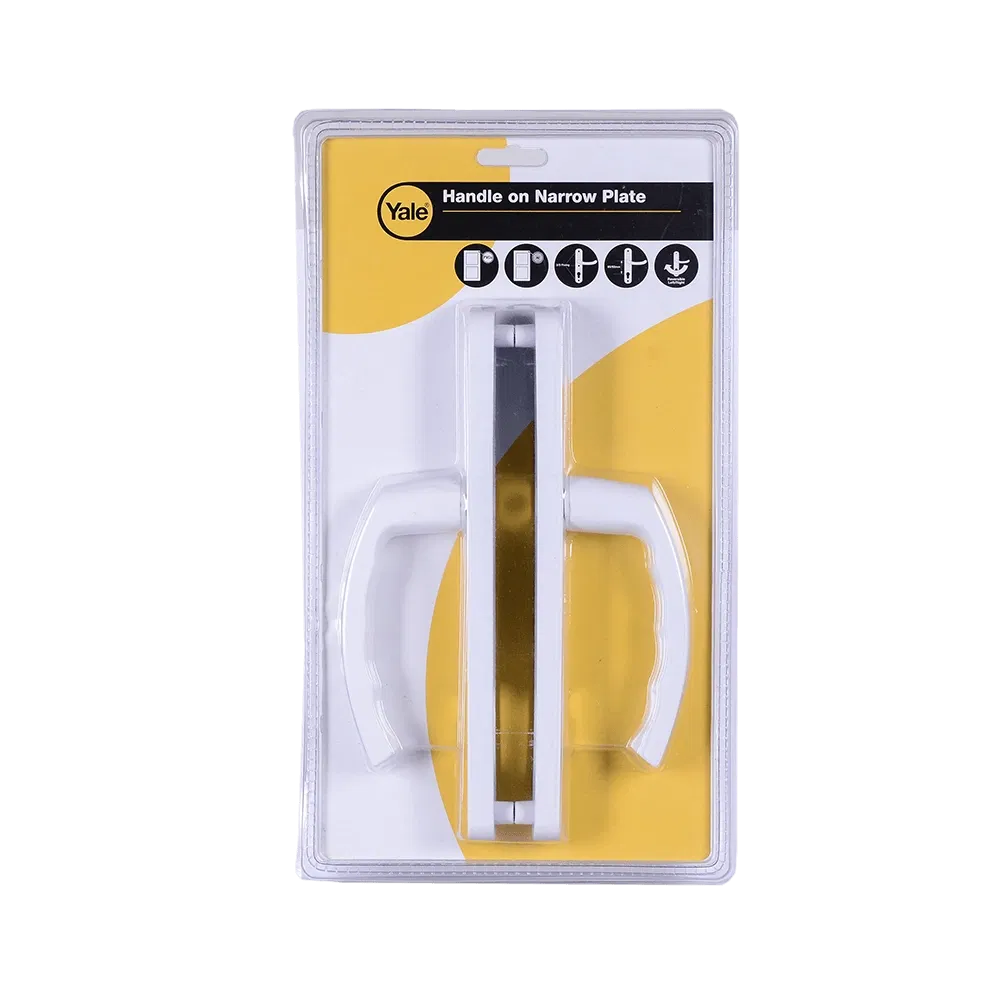 Maner pentru usi PVC, 3 puncte fixare, alb, sild 92 mm