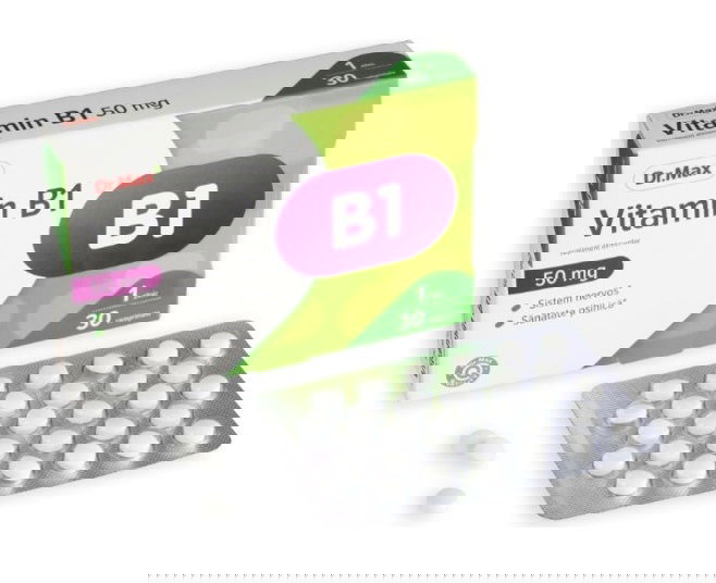 Dr. Max Vitamina B1 50mg, 30 comprimate filmate