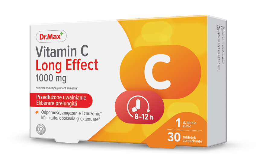 Dr. Max Vitamina C Long Effect, 30 comprimate eliberare prelungita