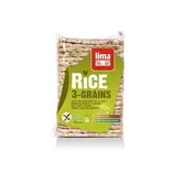 Rondele de orez expandat cu 3 cereale eco-bio 130g - Lima