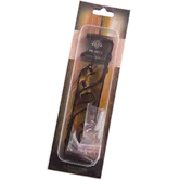 Consola galerie fier forjat, dubla, cu suport, negru, 16 mm, set 2 buc