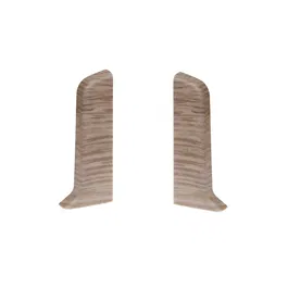 Set terminatie plinta parchet stanga/dreapta Set N22717-18P1-4640, gri nisip, PVC, 52 x 22.5 mm, 4 bucati/set
