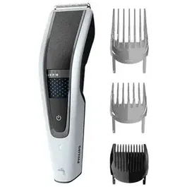 Aparat de tuns Philips Hairclipper series 5000 HC5610/15, Lungime 0.5-28 mm, Autonomie 75 min, Tehnologie Trim-n-Flow PRO (Alb/Negru)