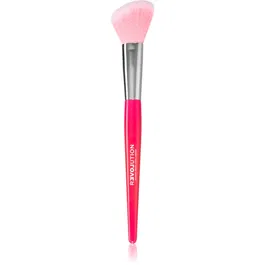 Revolution Relove Brush Queen perie curbata pentru pudra si bronz 1 buc