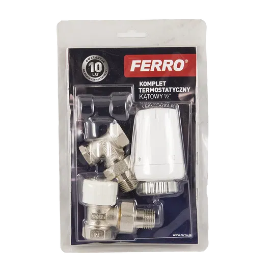 Set termostatic coltar Ferro ZTM08, 1/2 inch x 1/2 inch