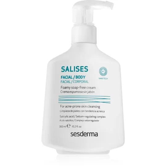 Sesderma Salises Foamy Soap-free Cream gel de curățare impotriva acneei 300 ml