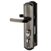 Maner cu sild pentru usa intrare, deschidere dreapta, aluminiu, argint ionizat