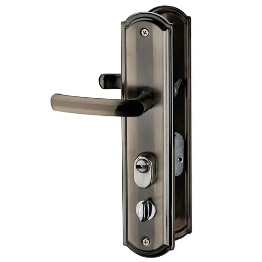 Maner cu sild pentru usa intrare, deschidere dreapta, aluminiu, argint ionizat