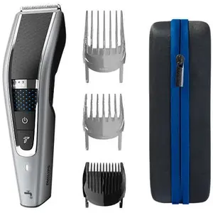 Aparat de tuns Philips Hairclipper series 5000 HC5650/15, Lungime 0.5-28 mm, Autonomie 90 min, Tehnologie Trim-n-Flow PRO (Gri)