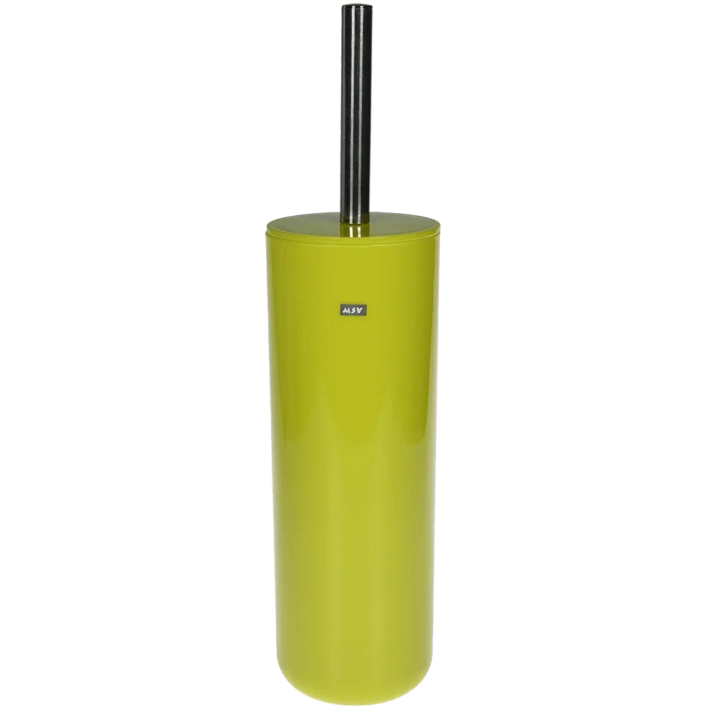 Perie WC MSV Inagua, plastic, verde, 9.3 x 35.5 cm