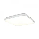 Plafoniera Ajax 53643, plastic si metal, 1 x LED, 27 W, alb, 43 x 43 x 6 cm