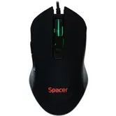Mouse Gaming Spacer SP-GM-01, Optic, 2400 Dpi, USb (Negru)