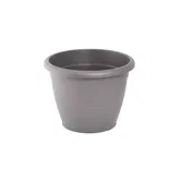 Ghiveci flori Naxos, plastic, antracit, interior/exterior, 30 cm