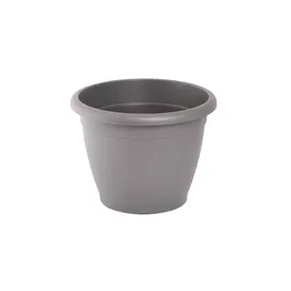 Ghiveci flori Naxos, plastic, antracit, interior/exterior, 30 cm