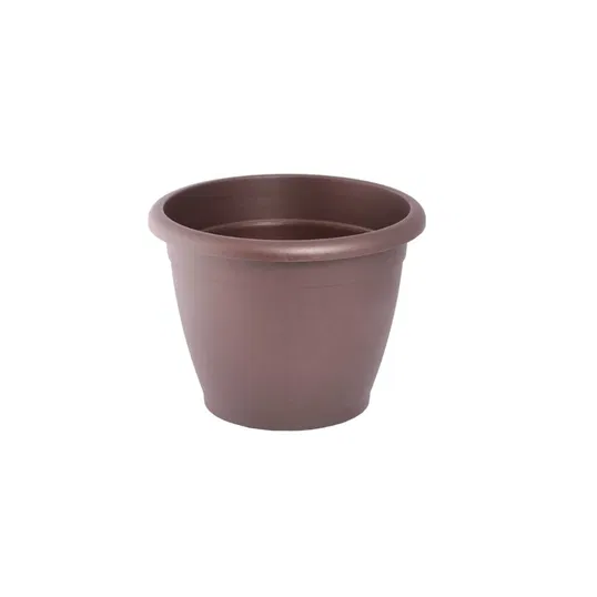 Ghiveci flori Naxos, plastic, bronz, interior/exterior, 20 cm