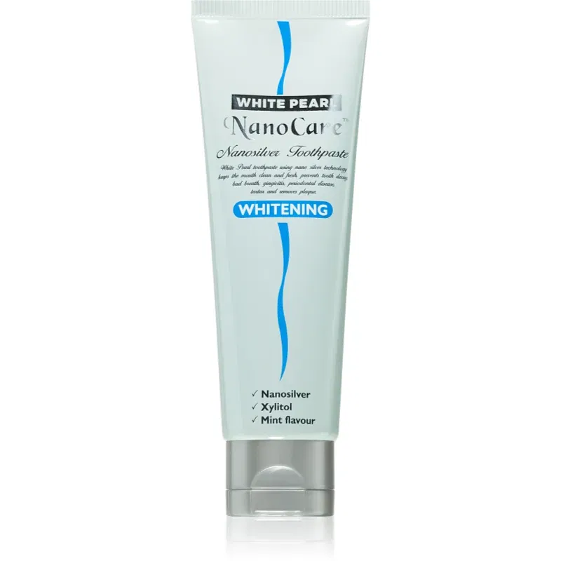 White Pearl NanoCare Whitening Pastă de dinți cu nanoparticule de argint impotriva petelor de pe smalțul dinților 100 g